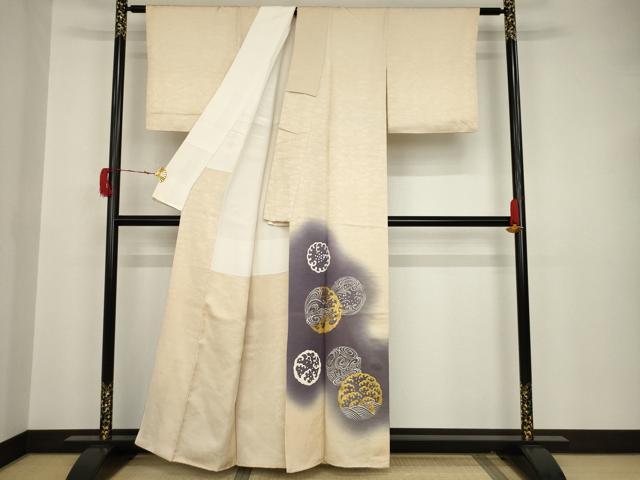 平和屋着物●豪華色留袖 立波丸文 暈し染 金銀糸 金彩 正絹 逸品 AAAT5197ck