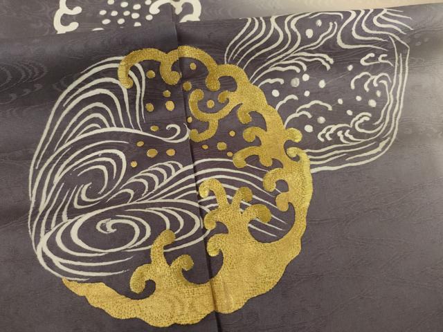 平和屋着物●豪華色留袖 立波丸文 暈し染 金銀糸 金彩 正絹 逸品 AAAT5197ck