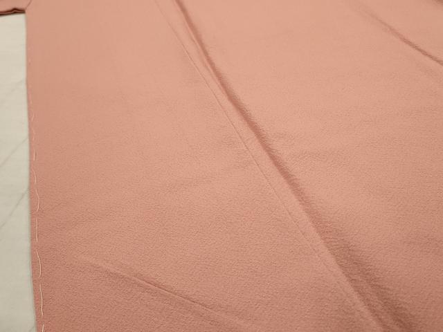 平和屋着物●上質な色無地　作家物　紅梅色　正絹　逸品　未使用　AAAT5924ru