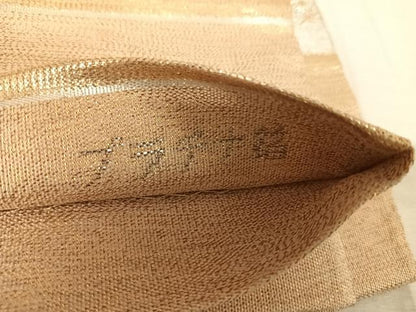 平和屋着物◎明綴れ 六通柄袋帯 遠山風景文 プラチナ箔 金銀糸 正絹 逸品 AAAT6047yx