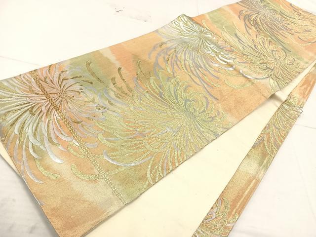 平和屋着物◎六通柄袋帯 乱菊 金銀糸 正絹 逸品 AAAT6147yx