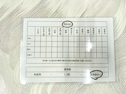 平和屋着物◎六通柄袋帯 唐織 立波文 銀糸 正絹 逸品 AAAT6161yx