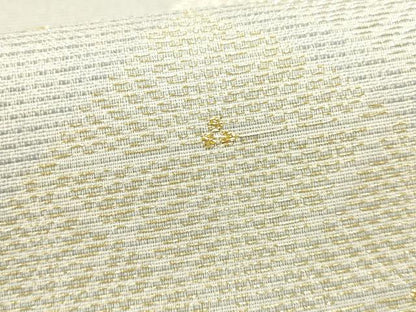 平和屋本店●六通柄袋帯　松菱文　金銀糸　正絹　逸品　AAAT6556ay