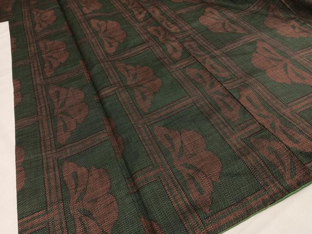 平和屋着物□本場大島紬 幾何学文様 正絹 逸品 AAAT6876mf