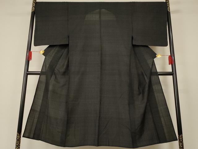 平和屋着物▽男性 紬 単衣 十字絣 正絹 逸品 AAAT7066iu