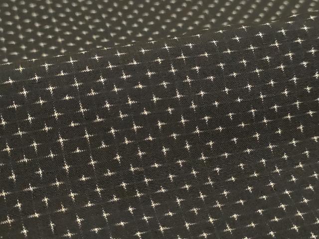 平和屋着物▽男性 紬 単衣 十字絣 正絹 逸品 AAAT7066iu