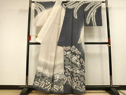平和屋着物▽訪問着 単衣 作家物 辻が花 絞り 正絹 逸品 AAAT7413fy