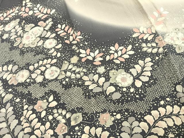平和屋着物▽訪問着 単衣 作家物 辻が花 絞り 正絹 逸品 AAAT7413fy