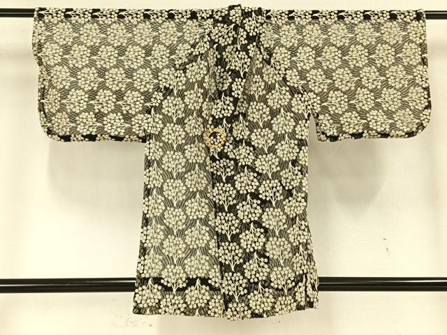平和屋着物▽道行コート スリーシーズン 春夏秋 塵除け 樹林文 総レース 松坂屋扱い 正絹 逸品 AAAT7584fy