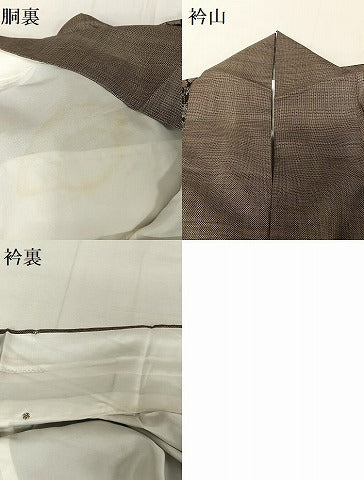 平和屋着物●本場大島紬　９マルキ　花蝶文　正絹　逸品　AAAT9396np