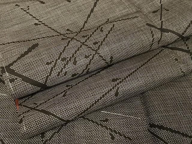 平和屋着物●本場大島紬　９マルキ　枝葉文　ますいわ屋扱い　正絹　逸品　未使用　AAAT9406np