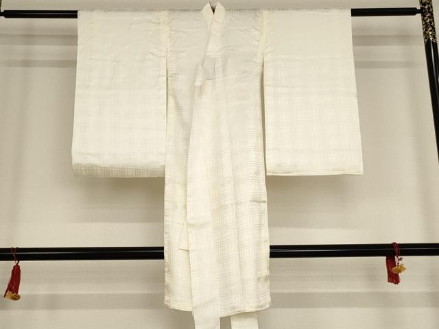 平和屋着物[]七五三　男の子　祝着・長襦袢セット　駒刺繍　風景鷹文　銀彩　逸品　AAAT9961ja