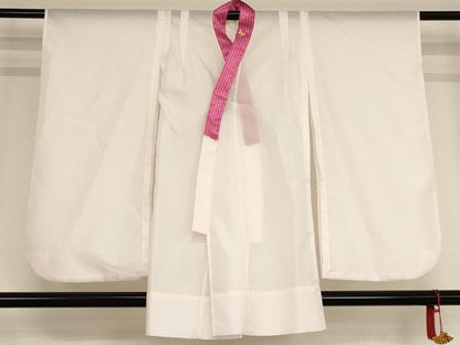 平和屋着物∵女の子 十三参り 子供 祝着・長襦袢セット 舞蝶牡丹文 暈し染め 黒地 銀彩 洗える着物 AAAT9989ja