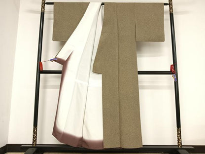 平和屋着物●江戸小紋 小花柄 正絹 逸品 AAAU0023np