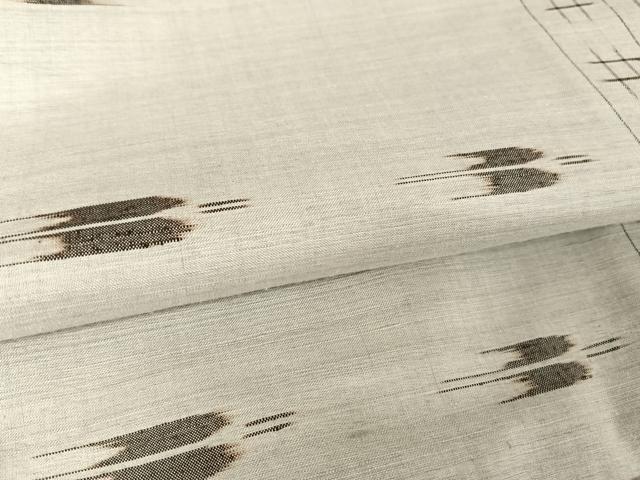 平和屋着物●重要無形文化財 本場久米島紬 ゆうな染 手織 正絹 逸品 AAAX6162np