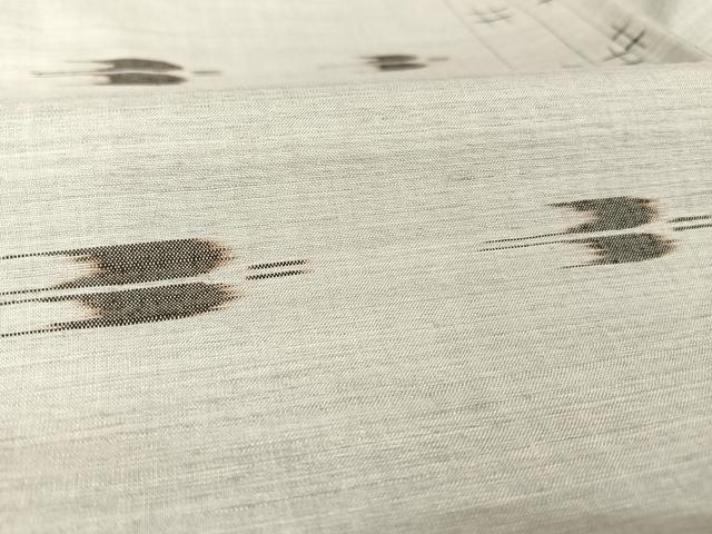 平和屋着物●重要無形文化財 本場久米島紬 ゆうな染 手織 正絹 逸品 AAAX6162np