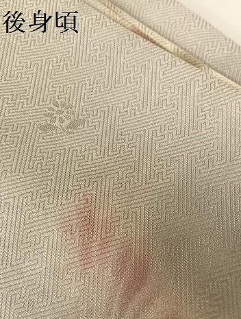 平和屋着物●内田陽一郎　訪問着　孔雀草花文　暈し染め　正絹　逸品　AAAU0050np