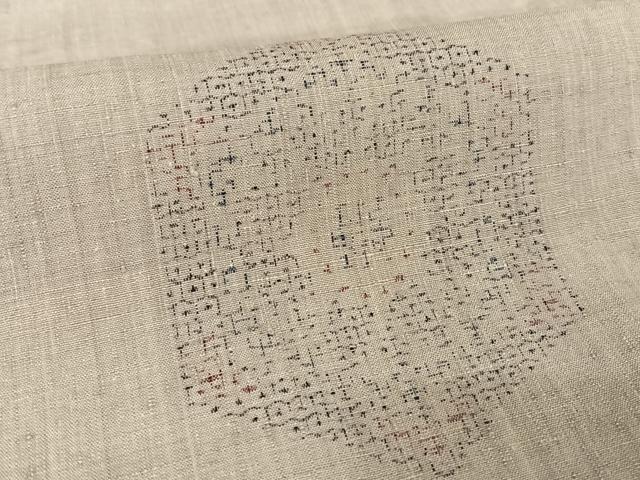 平和屋着物●本場結城紬 重要無形文化財 飛び亀甲 亀甲絣 奥順謹製 証紙付き 正絹 逸品 AAAU0055np