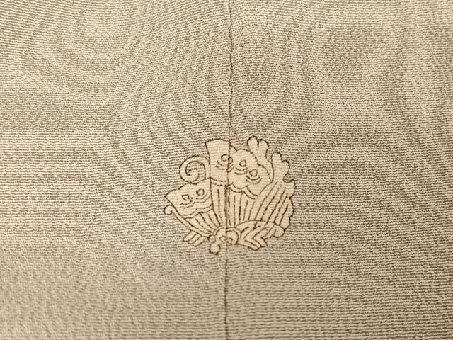平和屋着物●創業460年・千總　色留袖　駒刺繍　風景梅松文　金糸　金彩　正絹　逸品　AAAU0070np