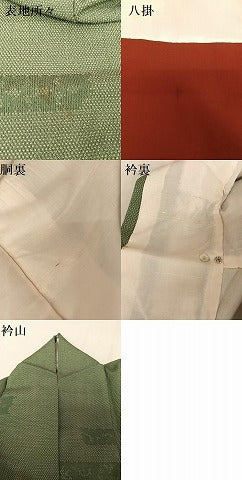 平和屋着物●白鷹お召 霞花文 正絹 逸品 AAAU0074np