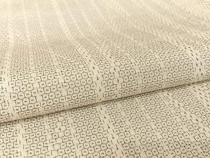 平和屋着物▽本塩沢　単衣　110亀甲　幾何学文様　正絹　逸品　AAAU0080np