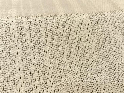 平和屋着物▽本塩沢　単衣　110亀甲　幾何学文様　正絹　逸品　AAAU0080np