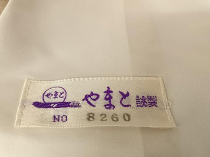 平和屋着物▽上質な小紋 単衣 舞花文 やまと誂製 洗える着物 未使用 AAAU0084np