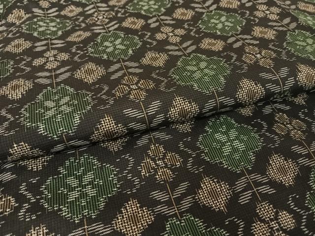 平和屋着物●本場村山大島紬 梅鉢 正絹 逸品 未使用 AAAU0102np