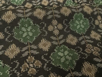 平和屋着物●本場村山大島紬 梅鉢 正絹 逸品 未使用 AAAU0102np