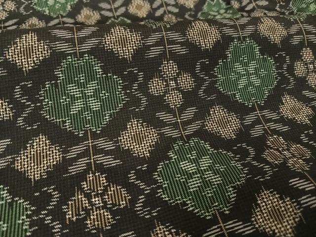 平和屋着物●本場村山大島紬 梅鉢 正絹 逸品 未使用 AAAU0102np