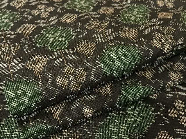 平和屋着物●本場村山大島紬 梅鉢 正絹 逸品 未使用 AAAU0102np