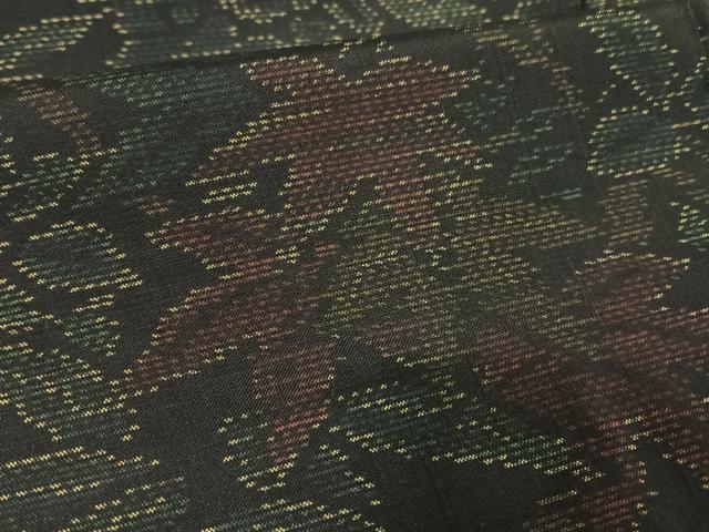 平和屋着物●本場大島紬 楓 正絹 逸品 未使用 AAAU0117np