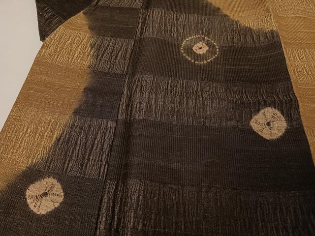平和屋着物●訪問着 絞り 丸文 正絹 逸品 AAAU0119np