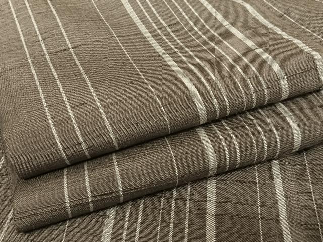 平和屋着物●上質な紬 縞 正絹 逸品 AAAU0150np