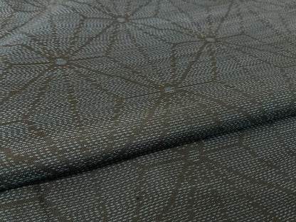 平和屋着物●本場大島紬 麻の葉文様 正絹 逸品 未使用 AAAU0163np