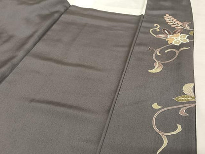 平和屋着物●訪問着 友禅 駒刺繍 鳳凰更紗花文 暈し染め 金糸 金彩 正絹 逸品 AAAU0207np