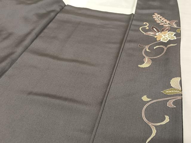 平和屋着物●訪問着 友禅 駒刺繍 鳳凰更紗花文 暈し染め 金糸 金彩 正絹 逸品 AAAU0207np