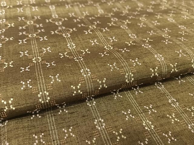 平和屋着物●花織　紬　正絹　逸品　AAAU0278np