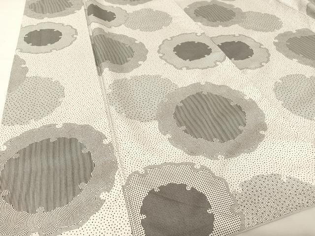 平和屋着物●本場染大島紬　雪輪　さが美扱い　正絹　逸品　AAAU0283np