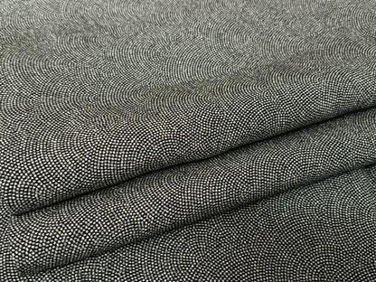 平和屋着物●江戸小紋 極小鮫小紋柄 黒地 鈴乃屋扱い 正絹 逸品 AAAU0345np