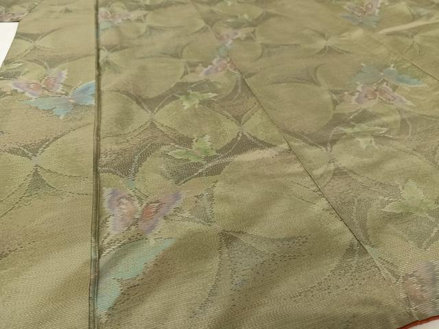 平和屋着物●本場大島紬 舞蝶文 正絹 逸品 AAAU0357np