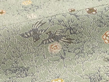 平和屋着物▽小紋 単衣 花鳥文 洗える着物 AAAU1126iu