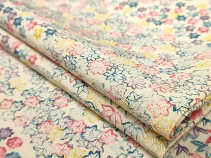 平和屋着物▽上質な小紋 単衣 草花文 正絹 逸品 AAAU1140iu