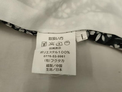平和屋着物▽小紋 単衣 桜間道 黒地 洗える着物 未使用 AAAU1158iu