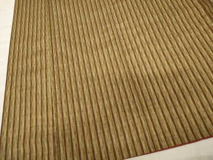 平和屋着物■上質な紬 よろけ縞 正絹 逸品 AAAU2672ma