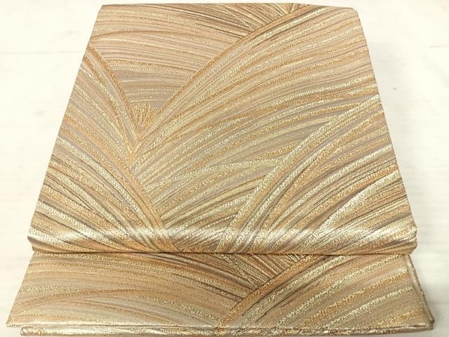 平和屋着物◎六通柄袋帯 観世つづれ 箔寿若松文 金銀糸 正絹 逸品 AAAU3046yx