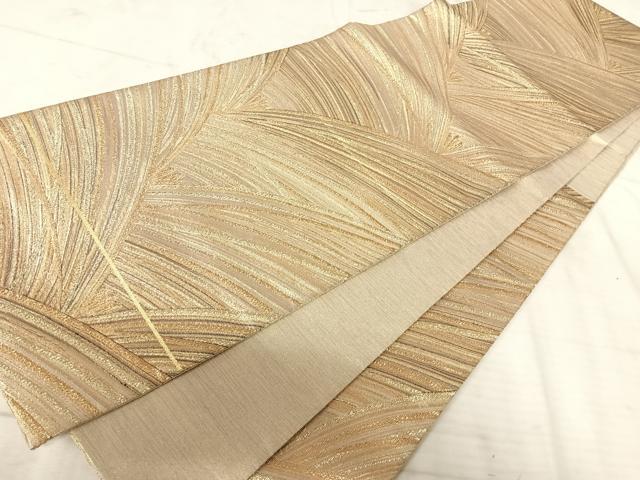 平和屋着物◎六通柄袋帯 観世つづれ 箔寿若松文 金銀糸