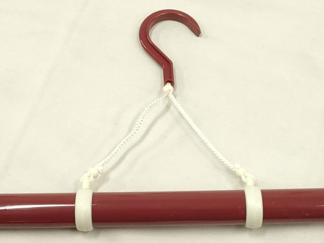 平和屋本店●和装小物　着物ハンガー4点セット　帯掛け付き　伸縮タイプ　箱付き　逸品　AAAU3168ay