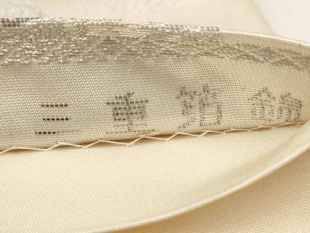 平和屋着物◎六通柄袋帯 唐織 三重箔錦 住吉の庭 銀糸 正絹 逸品 AAAU3228dt