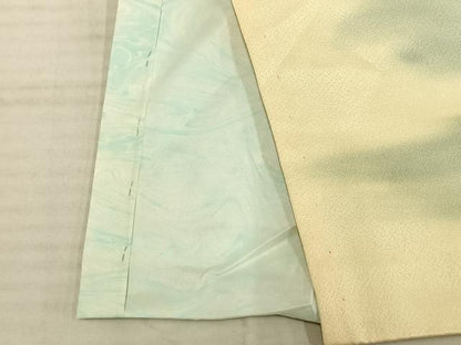平和屋着物▽訪問着 単衣 手描き 樹林文 暈し染め 正絹 逸品 AAAU4035fy